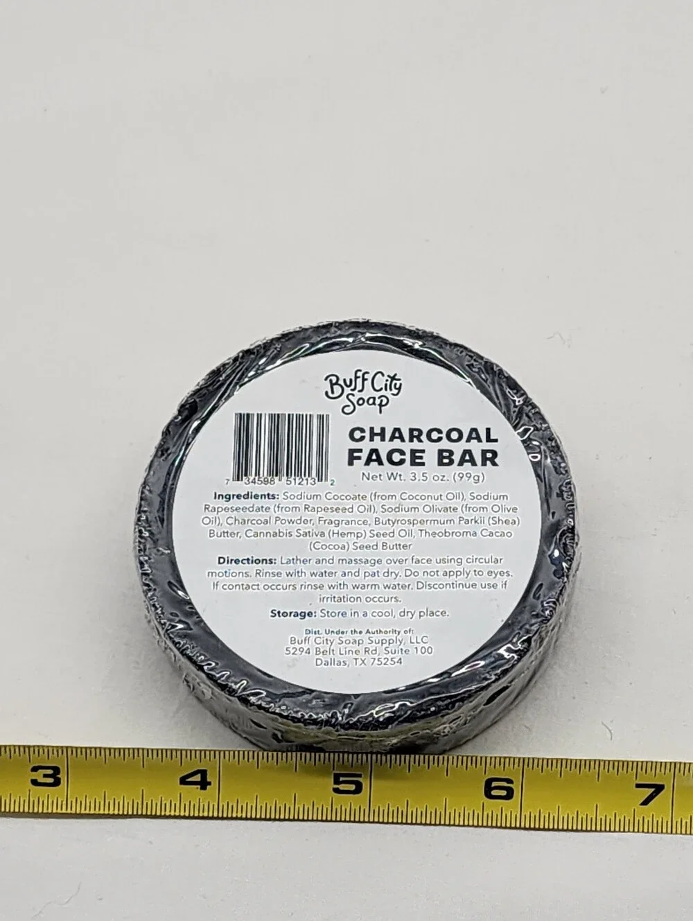 Buff City Soap Charcoal Face Bar